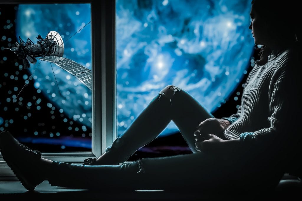 astronauta nello spazio