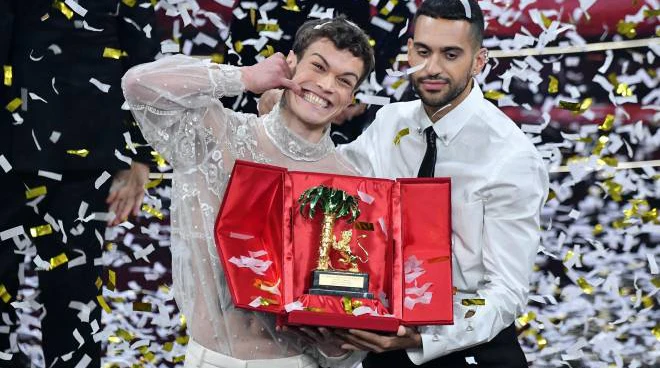 Blanco e Mahmood vincono il 72simo festival di Sanremo con Brividi Ansa
