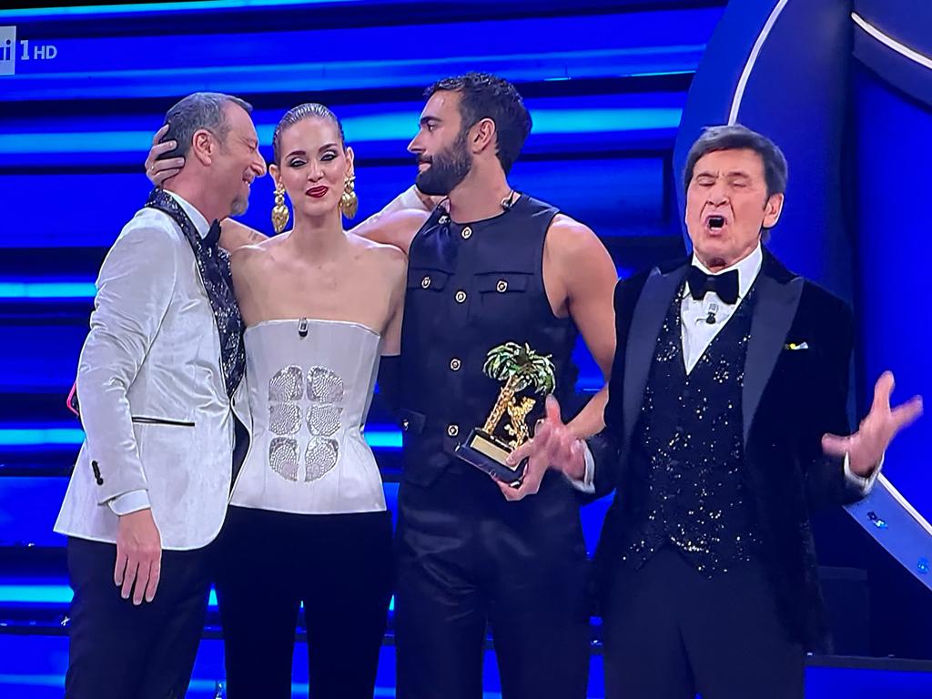 Amadeus, Ferragni, Mengoni, Morandi