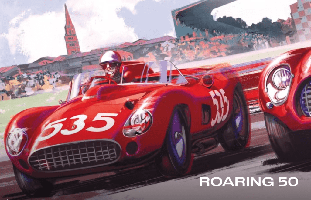 Dettaglio dalla locandina di ROARING 50