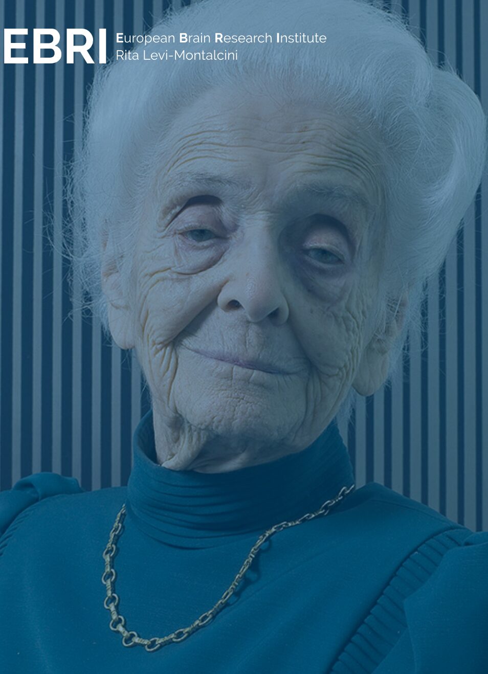 Rita Levi Montalcini in un ritratto sul sito EBRI