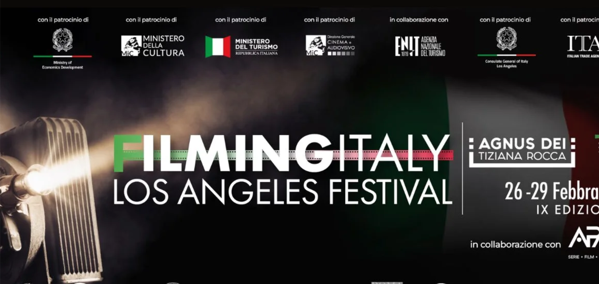 Filming Italy Los Angeles Festival – immagine dal sito ufficiale Filming Italy Los Angeles Festival - immagine dal sito ufficiale