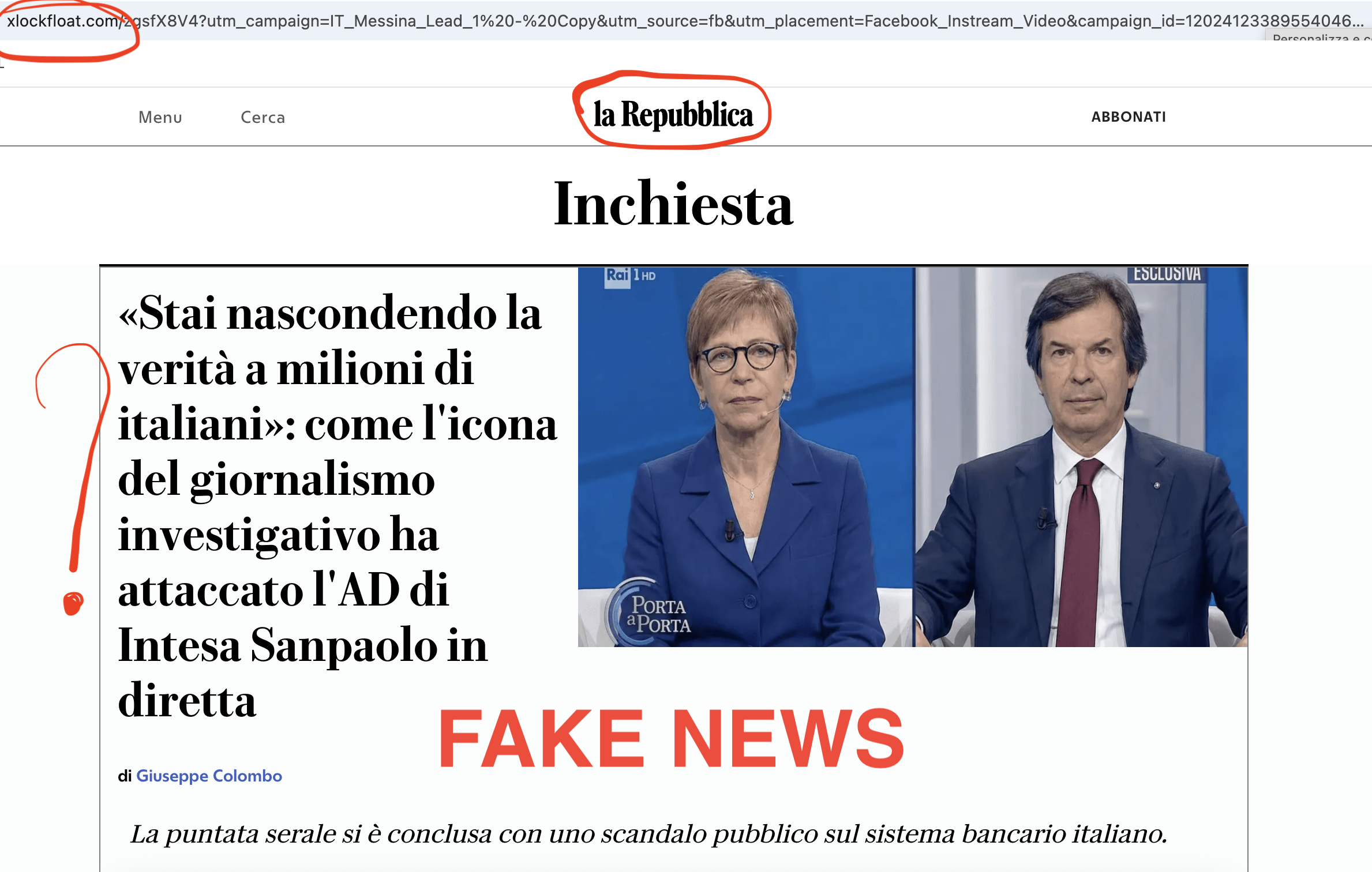 Fake News Gabanelli