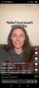 A Milano non c'è cibo italiano - TIkTok