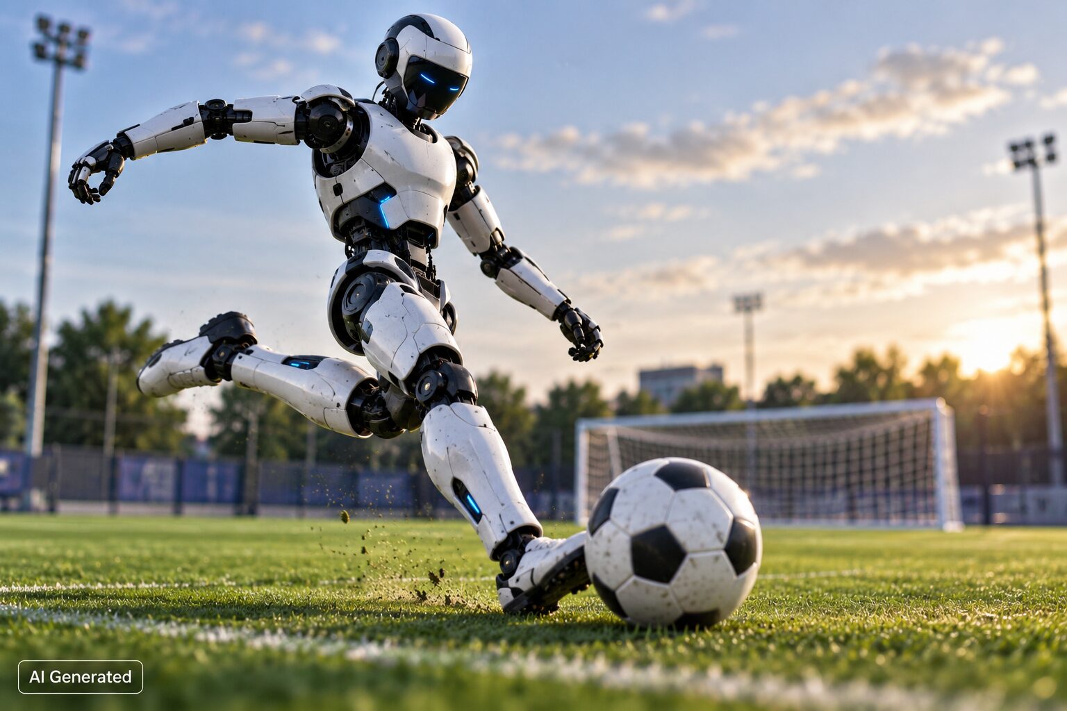 Robot Calciatore AI Generated
