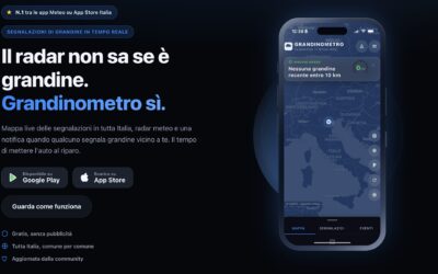 Grandinometro, l’app per difendersi dal meteo avverso è di un 21enne italiano