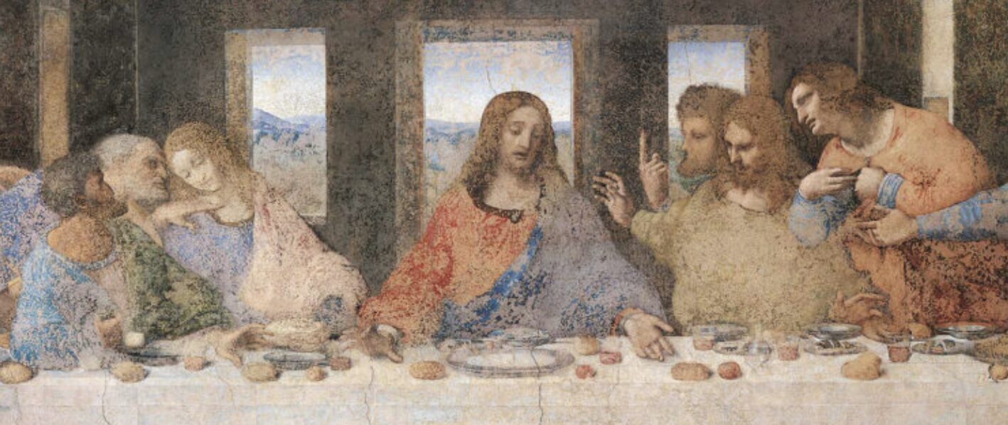 Le riprese del videoclip Lontano davanti all'Ultima Cena di Leonardo da Vinci nel Cenacolo di Milano