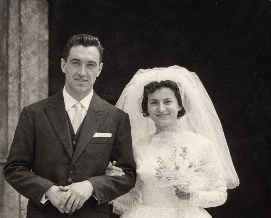 Giuseppe e Carla sposi nel 1959